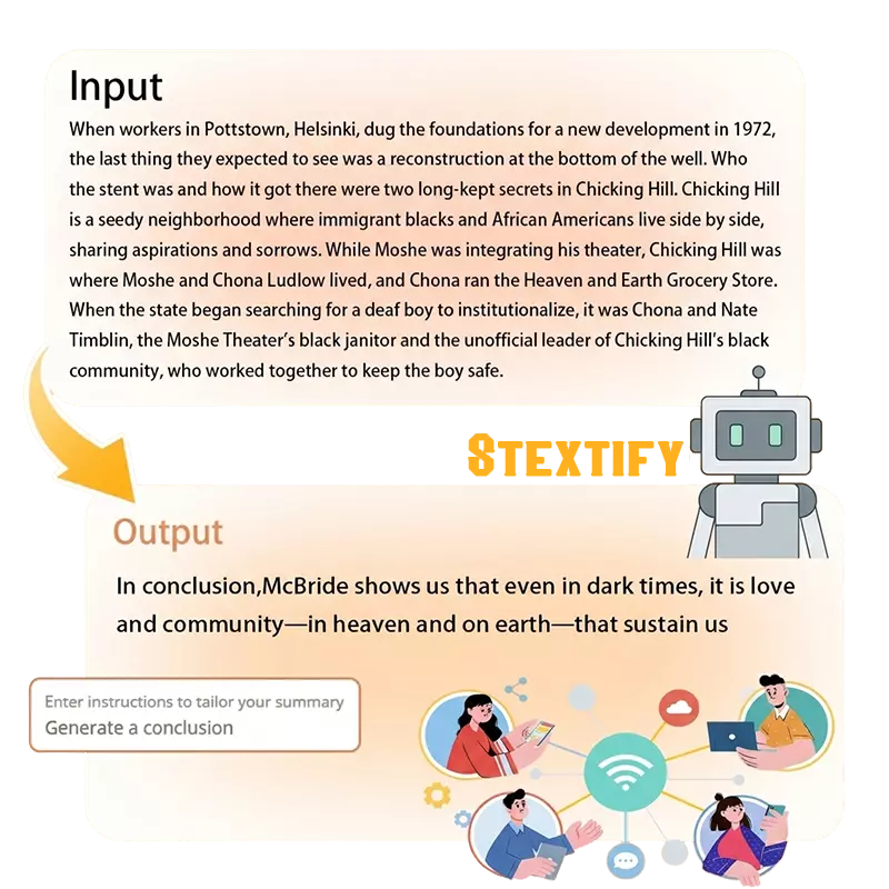 Summarize the text into insightful paragraphs